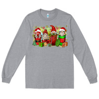 Heather Grey Christmas gnome coffee cups Long Sleeve Tee - Zillion Design Studio