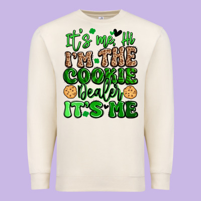 It's Me Hi I'm The Cookie Dealer It's Me Girl Scou Premium Sweatshirt Designed By Artiststas