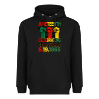 Black juneteenth celebrating black freedom Heavyweight Hoodie - HRA Design Shop