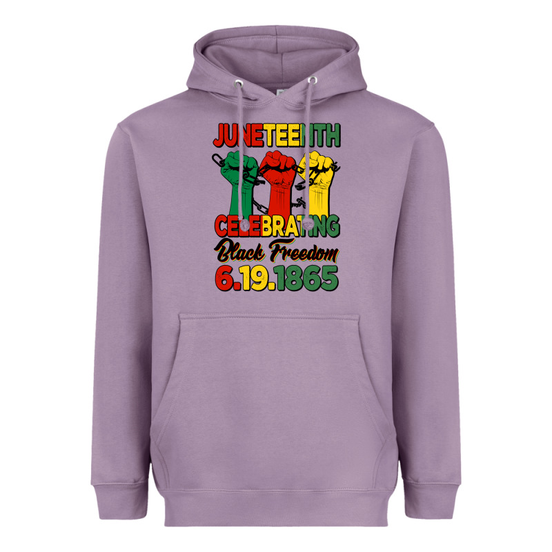 Juneteenth Celebrating Black Freedom Heavyweight Hoodie by HRA Design Shop | Teevron