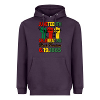 Plum juneteenth celebrating black freedom Heavyweight Hoodie - HRA Design Shop