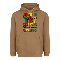 Toasted Coconut juneteenth celebrating black freedom Heavyweight Hoodie - HRA Design Shop
