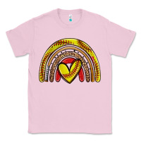 Bubblegum Pink softball rainbow Classic Tee - Zillion Design Studio