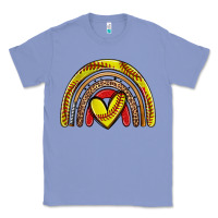Colony Blue softball rainbow Classic Tee - Zillion Design Studio