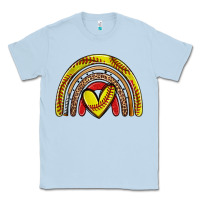 Dusty Blue softball rainbow Classic Tee - Zillion Design Studio