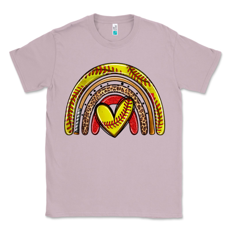 Softball Rainbow Classic Tee by Zillion Design Studio | Teevron