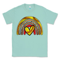 Seafoam softball rainbow Classic Tee - Zillion Design Studio