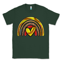 Sports Green softball rainbow Classic Tee - Zillion Design Studio