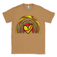 Toasted Coconut softball rainbow Classic Tee - Zillion Design Studio