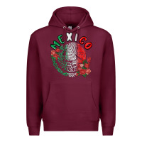 Burgundy mexico Premium Hoodie - MaliasSmallBusiness