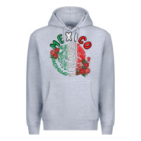 Heather Grey mexico Premium Hoodie - MaliasSmallBusiness