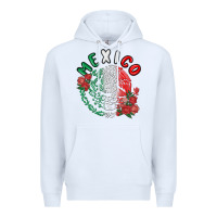 White mexico Premium Hoodie - MaliasSmallBusiness