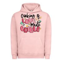Pigment Salmon cooking is love made edible Urban Hoodie - MaliasSmallBusiness