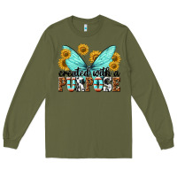 Army Green created with a purpose Long Sleeve Tee - texasbilliewilder