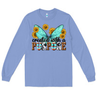 Colony Blue created with a purpose Long Sleeve Tee - texasbilliewilder