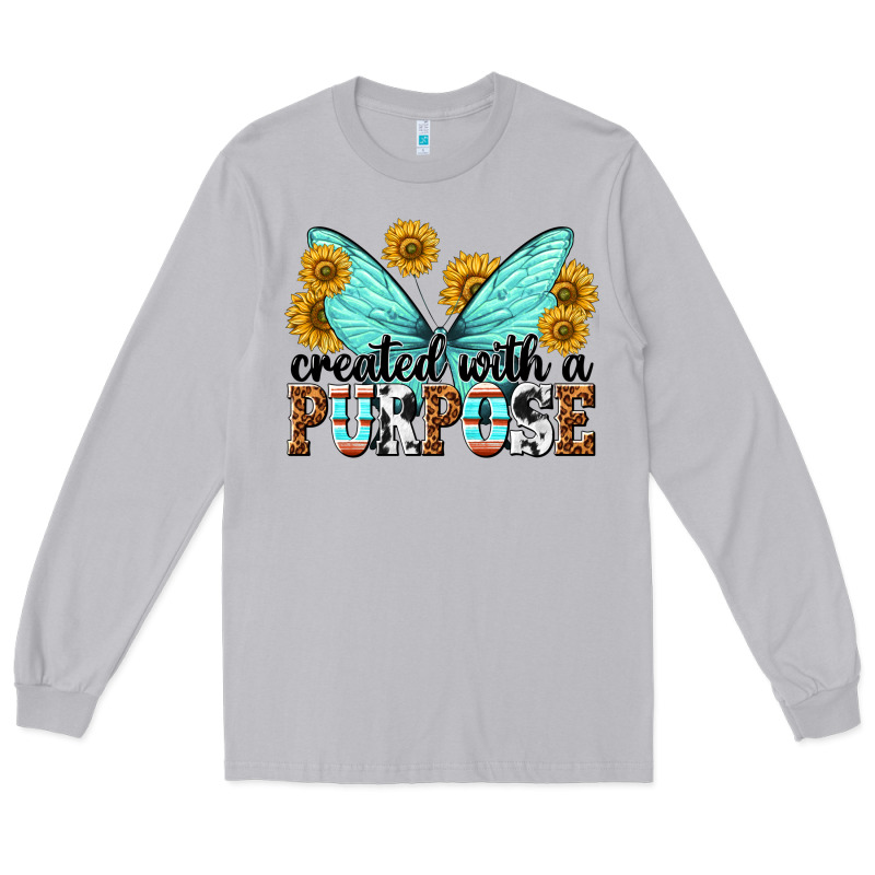 Created With A Purpose Long Sleeve Tee by texasbilliewilder | Teevron