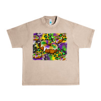 French Oak mardi gras cake glitterleopard and cowhide background Urban Heavy Tee - Artiststas