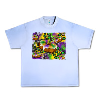 Grape Ice mardi gras cake glitterleopard and cowhide background Urban Heavy Tee - Artiststas
