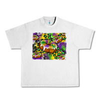 Lunar Rock mardi gras cake glitterleopard and cowhide background Urban Heavy Tee - Artiststas
