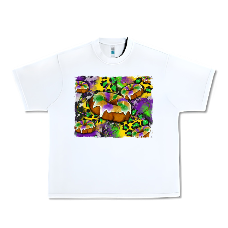 Mardi Gras Cake Glitterleopard And Cowhide Background Urban Heavy Tee by Artiststas | Teevron