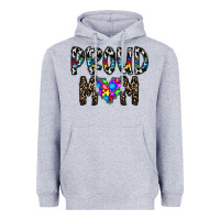 Heather Grey proud mom Heavyweight Hoodie - CowhideDigitalArt
