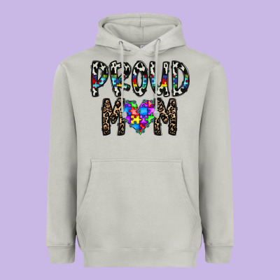 Proud Mom Heavyweight Hoodie Designed By Cowhidedigitalart