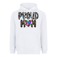 White proud mom Heavyweight Hoodie - CowhideDigitalArt