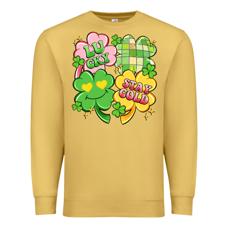 Lucky Stay Gold Premium Sweatshirt by Artiststas | Teevron