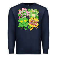 Navy lucky stay gold Premium Sweatshirt - Artiststas