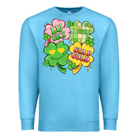 Ocean Blue lucky stay gold Premium Sweatshirt - Artiststas