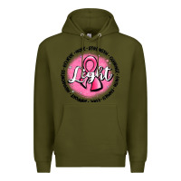 Army Green fight breast cancer Premium Hoodie - MaliasSmallBusiness