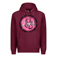 Burgundy fight breast cancer Premium Hoodie - MaliasSmallBusiness