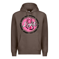 Coffee fight breast cancer Premium Hoodie - MaliasSmallBusiness