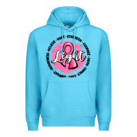 Ocean Blue fight breast cancer Premium Hoodie - MaliasSmallBusiness