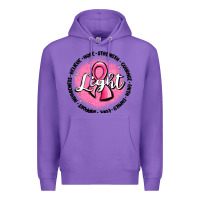 Purple fight breast cancer Premium Hoodie - MaliasSmallBusiness