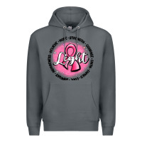 Rock fight breast cancer Premium Hoodie - MaliasSmallBusiness