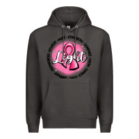 Smoke fight breast cancer Premium Hoodie - MaliasSmallBusiness
