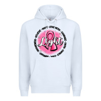 White fight breast cancer Premium Hoodie - MaliasSmallBusiness