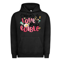 Pigment Black cooking is love made edible Urban Hoodie - MaliasSmallBusiness