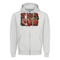 Dove Grey all i want for christmas is a cow cowhide Zipper Hoodie - RanaPortraitStore