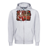 Heather Grey all i want for christmas is a cow cowhide Zipper Hoodie - RanaPortraitStore
