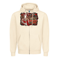 Sandshell all i want for christmas is a cow cowhide Zipper Hoodie - RanaPortraitStore