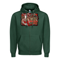 All I Want For Christmas Is A Cow Cowhide Zipper Hoodie | Teevron