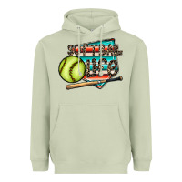 Matcha softball life Heavyweight Hoodie - CowhideDigitalArt
