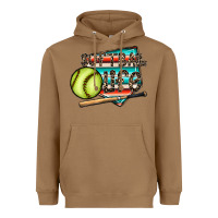Toasted Coconut softball life Heavyweight Hoodie - CowhideDigitalArt