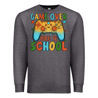 Charcoal Heather game over back to school Premium Sweatshirt - JahusDesignShop