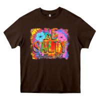 Chocolate Brown Be Salty Heavy Core Tee - CowhideDigitalArt