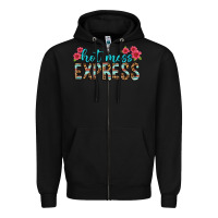 Black hot mess express Zipper Hoodie - texasbilliewilder