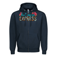 Navy hot mess express Zipper Hoodie - texasbilliewilder