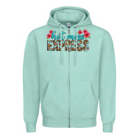 Seafoam hot mess express Zipper Hoodie - texasbilliewilder